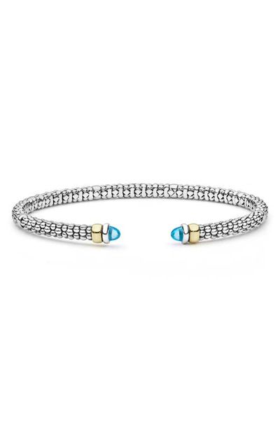 LAGOS LAGOS Mini Versa Torque Swiss Blue Topaz Cuff 