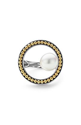 LAGOS LAGOS Pearl Circle Ring