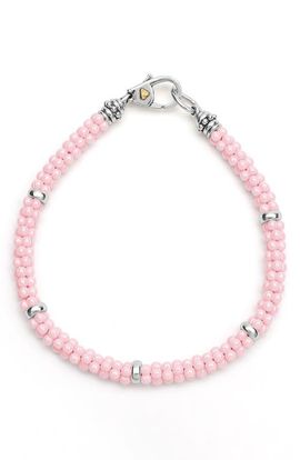LAGOS LAGOS Pink Caviar Ceramic Beaded Station Bracelet (Nordstrom Exclusive)