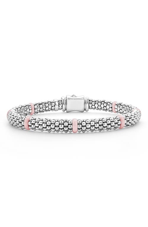 LAGOS LAGOS Pink Caviar Ceramic Station Bracelet (Nordstrom Exclusive) 