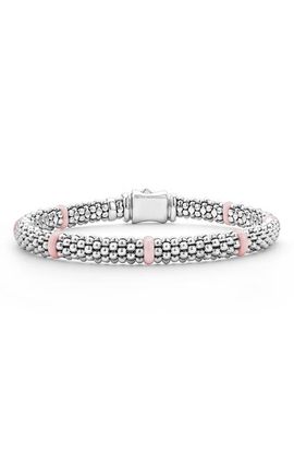 LAGOS LAGOS Pink Caviar Ceramic Station Bracelet (Nordstrom Exclusive) 