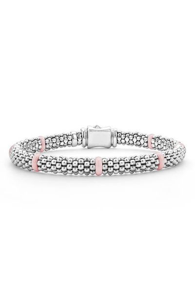 LAGOS LAGOS Pink Caviar Ceramic Station Bracelet (Nordstrom Exclusive) 