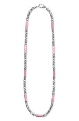 LAGOS LAGOS Pink Caviar Ceramic Station Necklace (Nordstrom Exclusive) 
