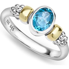 LAGOS LAGOS Signature Caviar Blue Topaz Ring