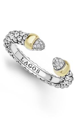 LAGOS LAGOS Signature Caviar Diamond Band Ring