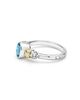 LAGOS LAGOS Signature Caviar Sterling Silver & 14K Gold Swiss Blue Topaz Ring - 4