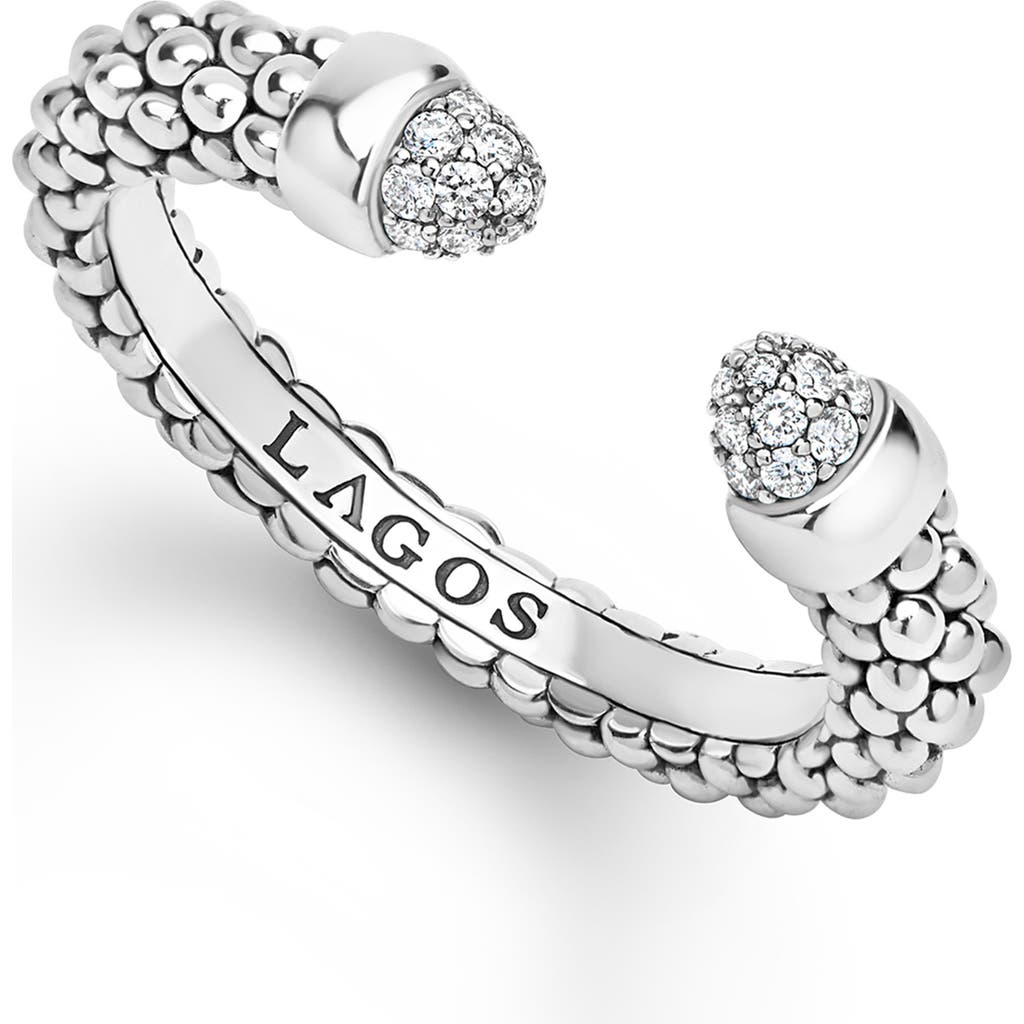 LAGOS LAGOS Signature Caviar Versa Pavé Diamond Ring
