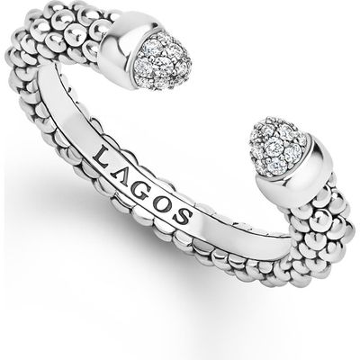 LAGOS LAGOS Signature Caviar Versa Pavé Diamond Ring
