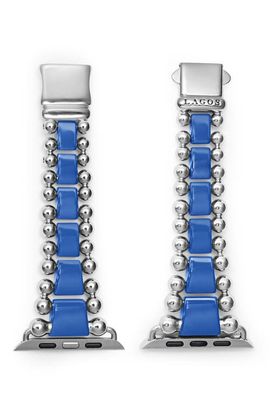 LAGOS LAGOS Smart Caviar Ceramic & Sterling Silver Apple Watch® Band
