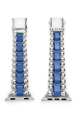 LAGOS LAGOS Smart Caviar Ceramic & Sterling Silver Apple Watch® Watchband