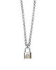 Lagos Lagos Sterling Silver & 18K Yellow Gold Beloved Lock Pendant Necklace, 18 - 1