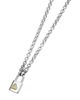 Lagos Lagos Sterling Silver & 18K Yellow Gold Beloved Lock Pendant Necklace, 18 - 3