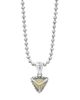 Lagos Lagos Sterling Silver & 18K Yellow Gold Ksl Pyramic Pendant Necklace, 18 - 1