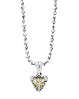 Lagos Lagos Sterling Silver & 18K Yellow Gold Ksl Pyramic Pendant Necklace, 18