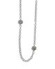 Lagos Lagos Sterling Silver & 18K Yellow Gold Love Knot Station Necklace, 32 - 1
