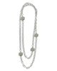 Lagos Lagos Sterling Silver & 18K Yellow Gold Love Knot Station Necklace, 32 - 3