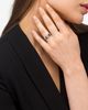 Lagos Lagos Sterling Silver Black Caviar Ceramic & Diamond Circle Bead Ring - 2