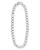 Lagos Lagos Sterling Silver Caviar Bubbly Disc Collar Necklace, 16 - 2