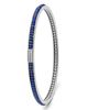 Lagos Lagos Sterling Silver Caviar Icon Lapis Beaded Bangle Bracelet - 4