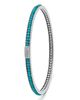 Lagos Lagos Sterling Silver Caviar Icon Turquoise Beaded Bangle Bracelet - 4