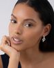 Lagos Lagos Sterling Silver Caviar Spark Diamond Circle Half Hoop Earrings - 2