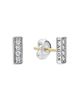 Lagos Lagos Sterling Silver Caviar Spark Diamond Linear Stud Earrings - 3
