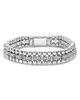 Lagos Lagos Sterling Silver Caviar Spark Diamond Link Bracelet - 1