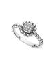 Lagos Lagos Sterling Silver Caviar Spark Diamond Square Ring - 1