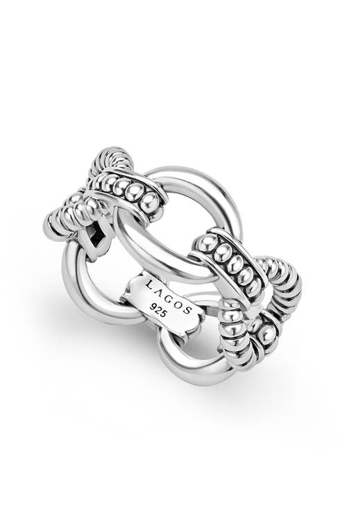 LAGOS LAGOS Sterling Silver Link Ring 