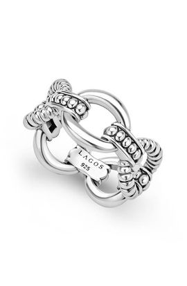 LAGOS LAGOS Sterling Silver Link Ring 