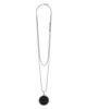 Lagos Lagos Sterling Silver Maya Black Onyx Circle Pendant Necklace, 34 - 5