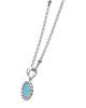 Lagos Lagos Sterling Silver Maya Blue Ceramic Pendant Necklace, 18 - 4
