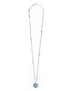 Lagos Lagos Sterling Silver Maya Blue Ceramic Pendant Necklace, 18 - 5
