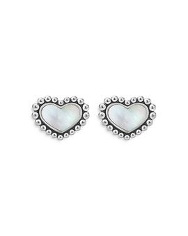 Lagos Lagos Sterling Silver Maya Mother of Pearl Inlay Stud Earrings