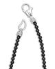 Lagos Lagos Sterling Silver Signature Caviar Black Agate Station Necklace, 18 - 4