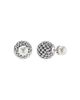 Lagos Lagos Sterling Silver Signature Caviar Cultured Freshwater Pearl Front-Back Earrings - 1