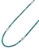 Lagos Lagos Sterling Silver Signature Caviar Malachite Station Necklace, 18 - 3