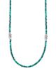 Lagos Lagos Sterling Silver Signature Caviar Malachite Station Necklace, 34 - 1