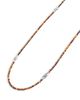 Lagos Lagos Sterling Silver Signature Caviar Tiger Eye Station Necklace, 18 - 2