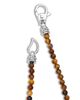 Lagos Lagos Sterling Silver Signature Caviar Tiger Eye Station Necklace, 34 - 2
