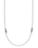 Lagos Lagos Sterling Silver Signature Caviar White Agate Station Necklace, 18 - 3