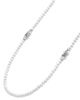 Lagos Lagos Sterling Silver Signature Caviar White Agate Station Necklace, 34 - 4