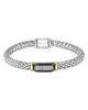 Lagos Lagos Two Tone Black Ceramic Diamond Caviar Bracelet, 6mm - 1