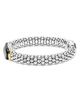 Lagos Lagos Two Tone Black Ceramic Diamond Caviar Bracelet, 9mm - 3