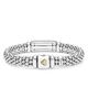 Lagos Lagos Two Tone Black Ceramic Diamond Caviar Bracelet, 9mm - 4