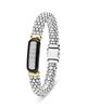Lagos Lagos Two Tone Black Ceramic Diamond Caviar Bracelet, 9mm - 5