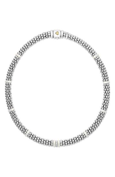 LAGOS LAGOS White Caviar Collar Necklace
