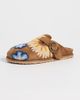 Laidback London Laidback London Drift French Knot Mules Mustard Suede Multi - 2