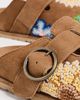 Laidback London Laidback London Drift French Knot Mules Mustard Suede Multi - 6