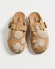 Laidback London Laidback London Drift French Knot Mules Saffron Suede Natural - 5